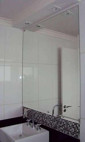 Espelho bisotado para banheiro Espelho bisotado para banheiro